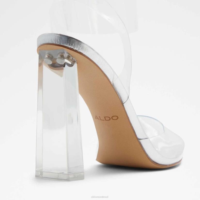 Aldo france sac VD8R2477 Aldo sandales à talons tilah argentées à la mode, talons blocs