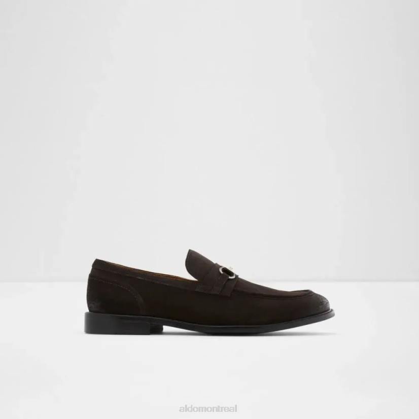 Aldo footwear VD8R6409 Aldo mocassins à enfiler à bout en amande pour hommes schergerflex marron foncé
