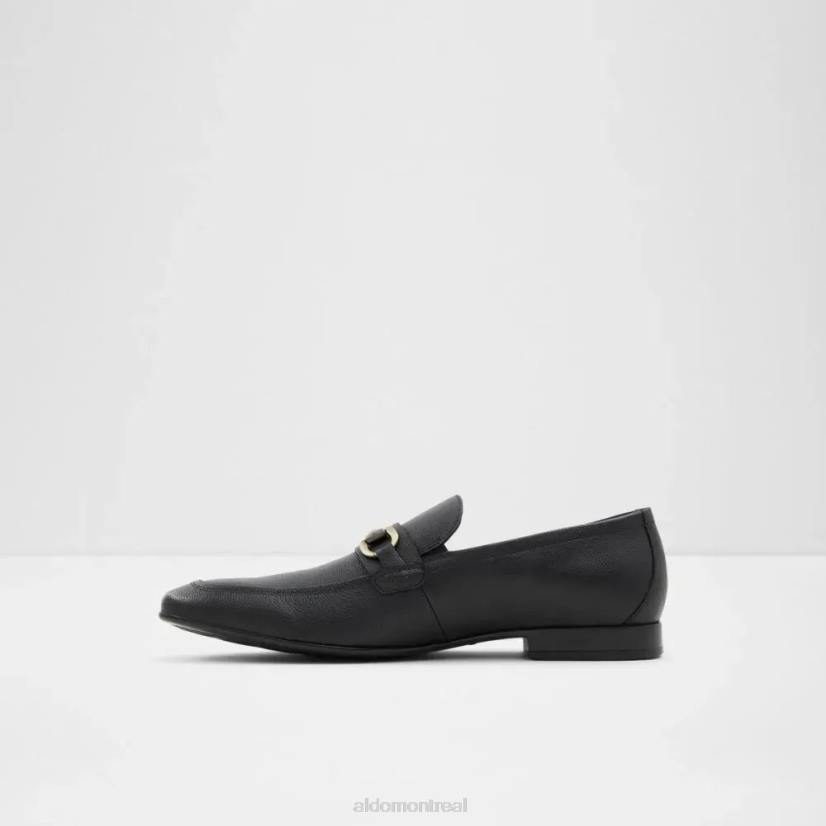 Aldo france VD8R6416 Aldo mocassins à enfiler à bout en amande pour hommes jijaws noirs