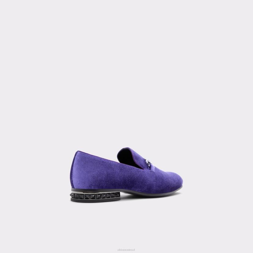 Aldo france chaussures homme VD8R10693 Aldo mocassins à nœud papillon violet foncé à la mode, nouvel arrivage