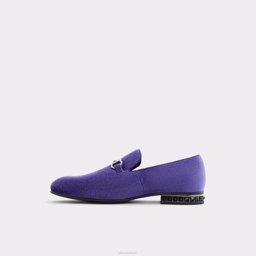Aldo france chaussures homme VD8R10693 Aldo mocassins à nœud papillon violet foncé à la mode, nouvel arrivage