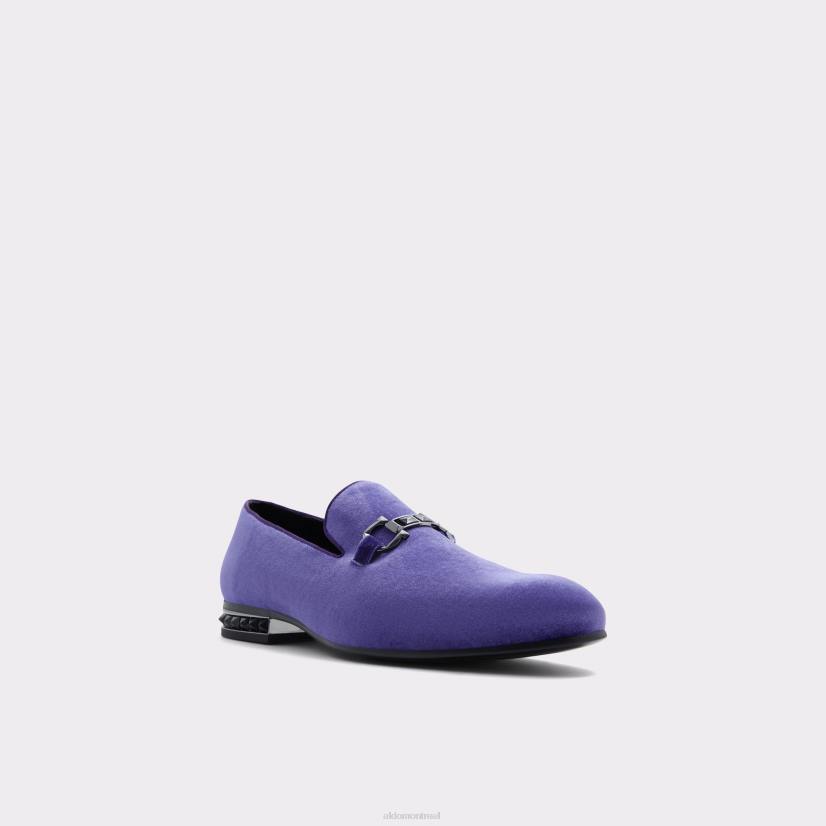 Aldo france chaussures homme VD8R10693 Aldo mocassins à nœud papillon violet foncé à la mode, nouvel arrivage