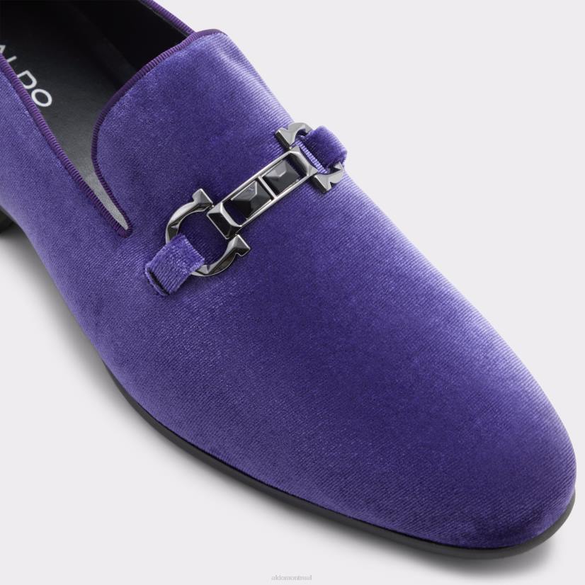 Aldo france chaussures homme VD8R10693 Aldo mocassins à nœud papillon violet foncé à la mode, nouvel arrivage