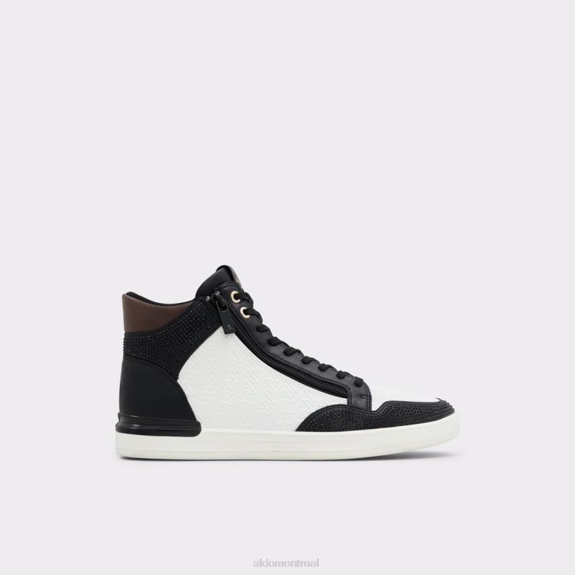 Aldo footwear sale VD8R11015 Aldo Sauerbergg sneaker montante semelle coupe mode noir synthétique brillant
