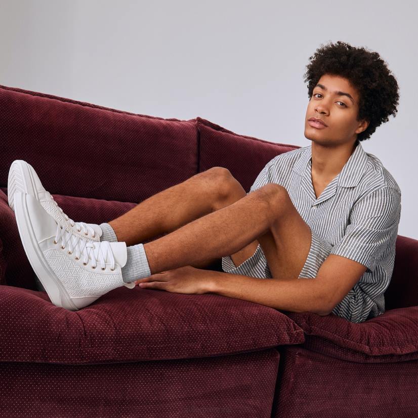 Aldo footwear sale VD8R11135 Aldo sneaker montante mirardo de mode blanche