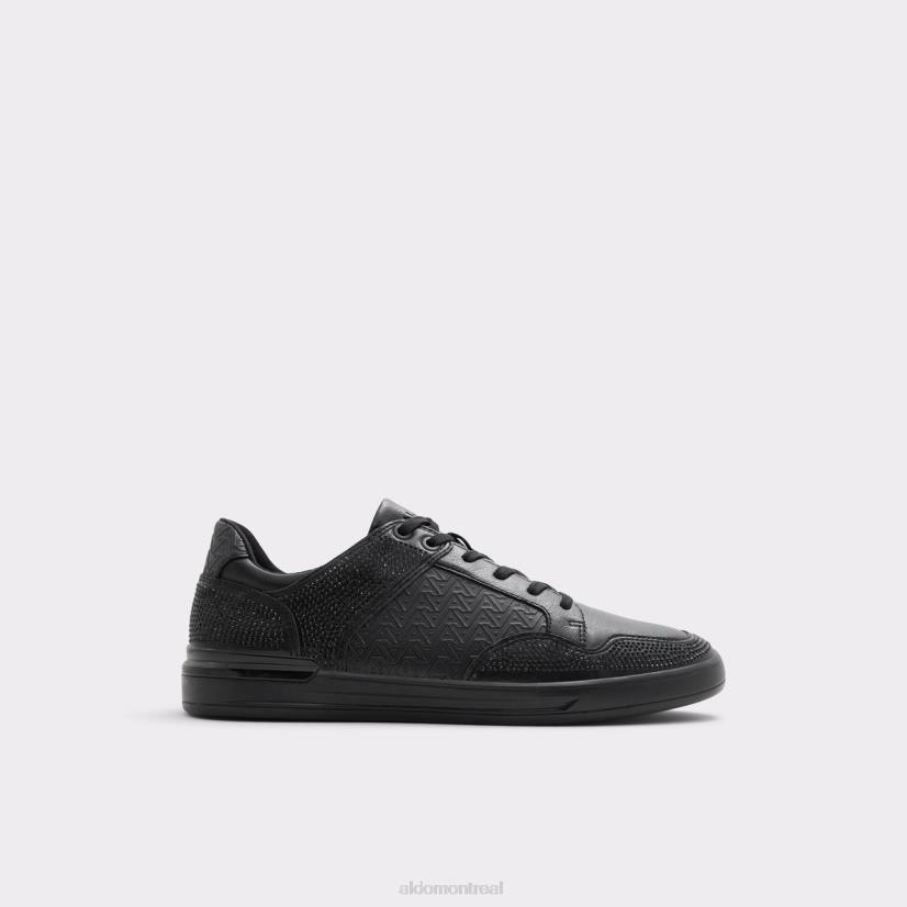 Aldo france VD8R4656 Aldo sneaker basse lauder synthétique brillante noire à la mode