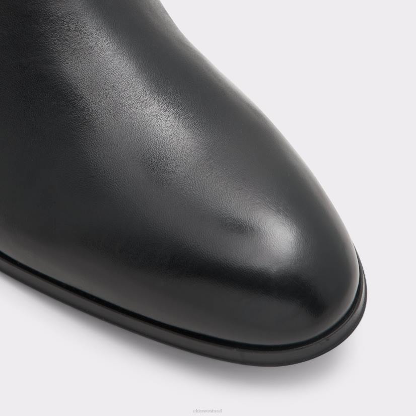Aldo footwear VD8R10849 Aldo Bottines Brahm en cuir noir lisse, à la mode, nouvelle collection