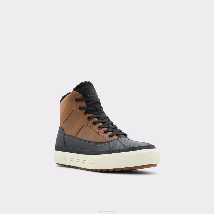 Aldo footwear sale VD8R10880 Aldo Nouveauté Snowmass baskets basses semelle coupe cognac mode