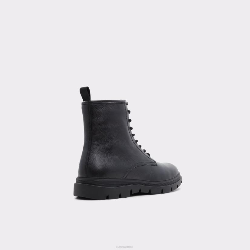Aldo france chaussures homme VD8R10868 Aldo Botte à lacets Graveldiver lisse en cuir noir tendance