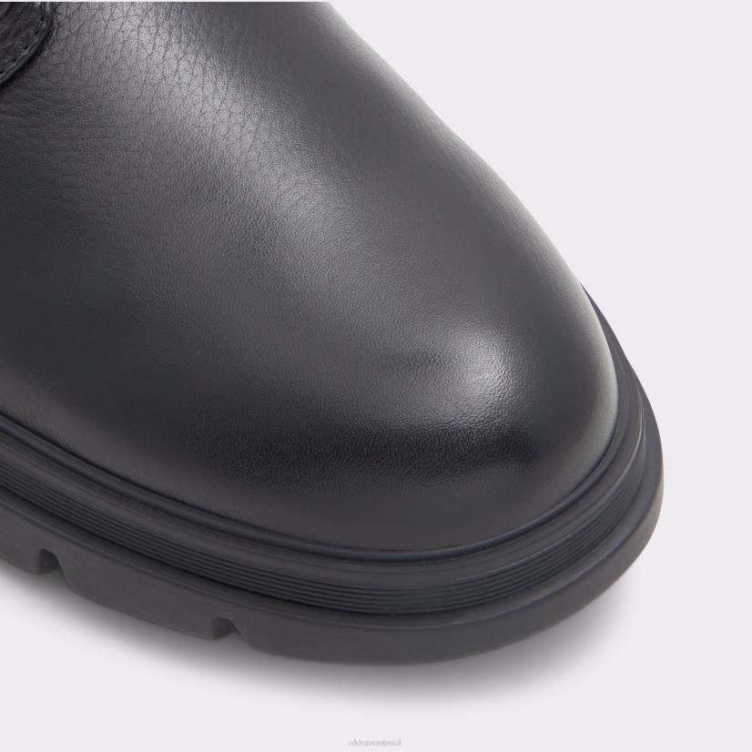 Aldo france chaussures homme VD8R10868 Aldo Botte à lacets Graveldiver lisse en cuir noir tendance