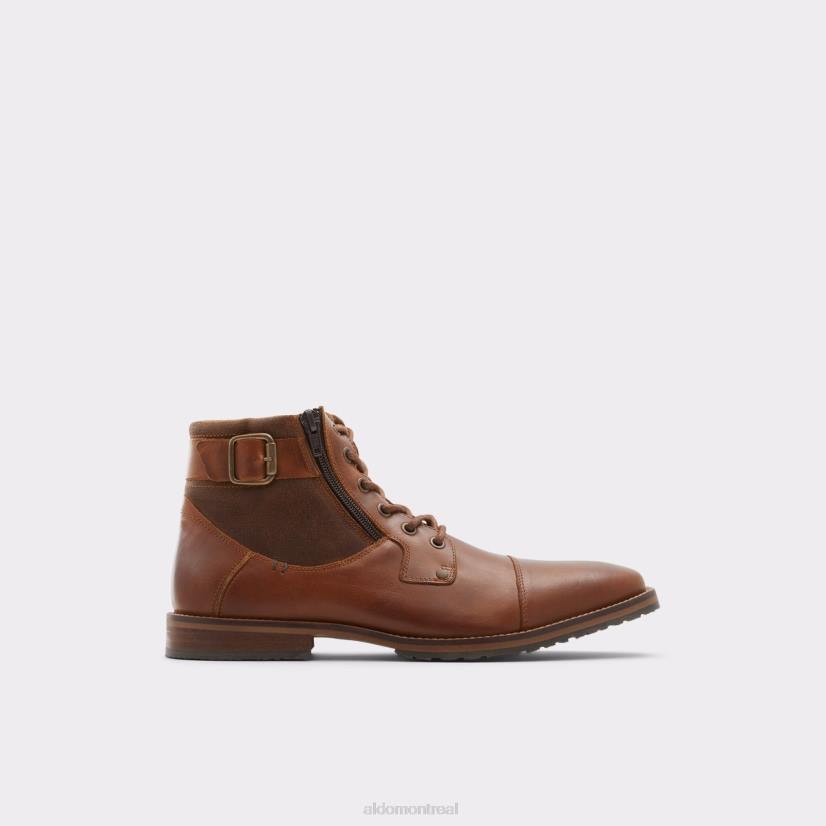 Aldo france chaussures homme VD8R4573 Aldo botte à lacets mode cognac jaxyn