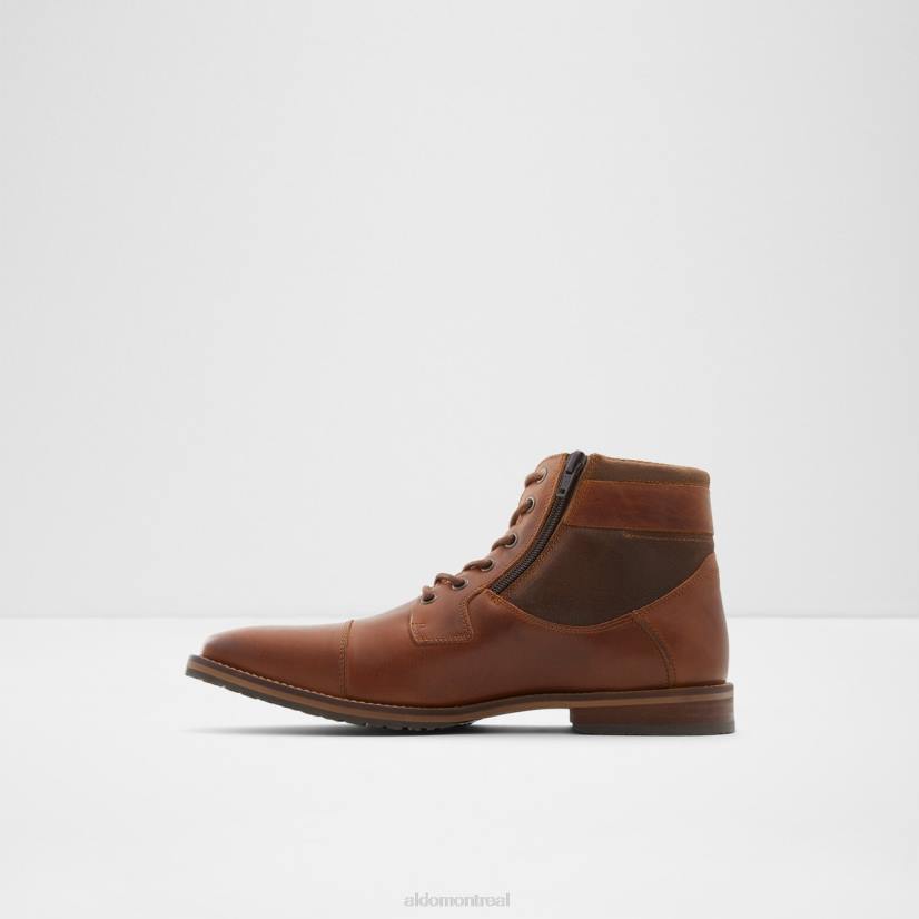 Aldo france chaussures homme VD8R4573 Aldo botte à lacets mode cognac jaxyn