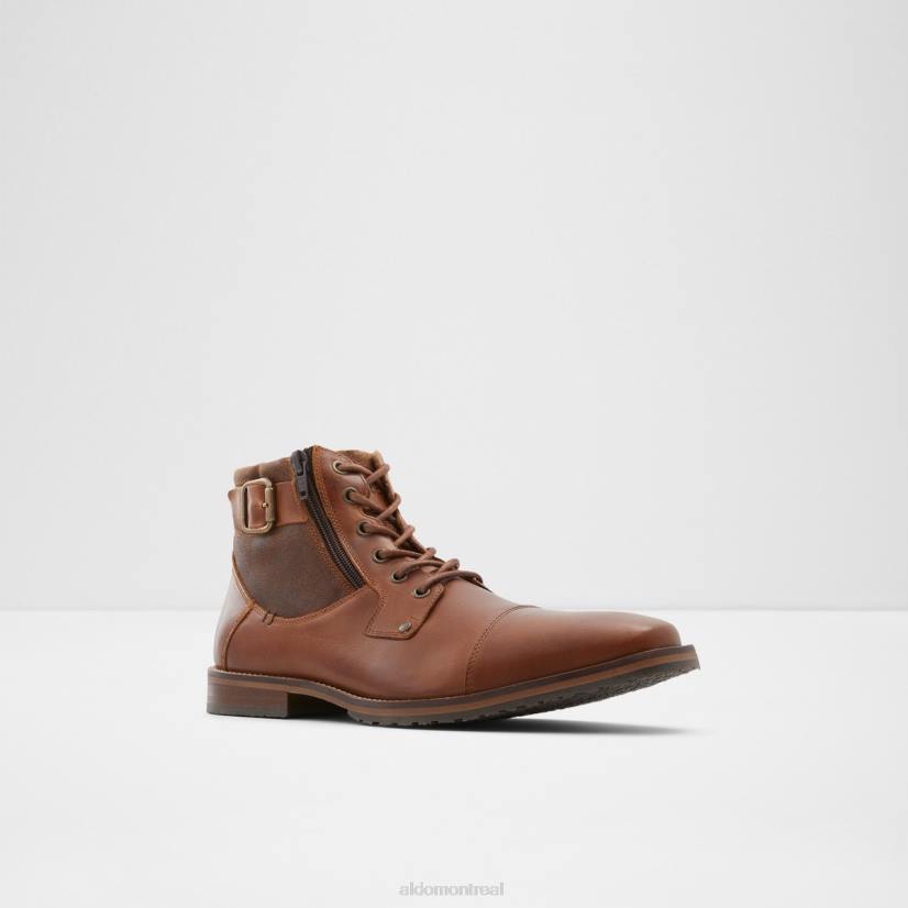 Aldo france chaussures homme VD8R4573 Aldo botte à lacets mode cognac jaxyn