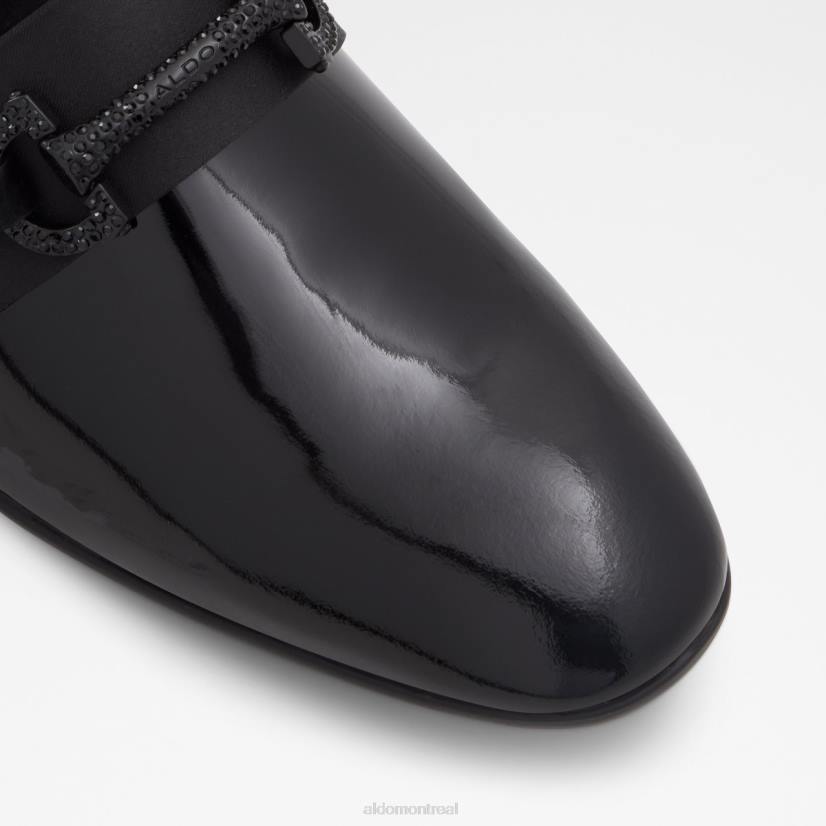 Aldo footwear sale VD8R4425 Aldo mocassin fashion popluxe cuir noir matière mixte