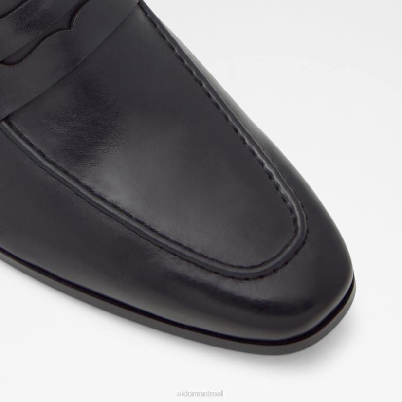 Aldo france chaussures homme VD8R4493 Aldo mocassin kooperflex lisse en cuir noir fashion
