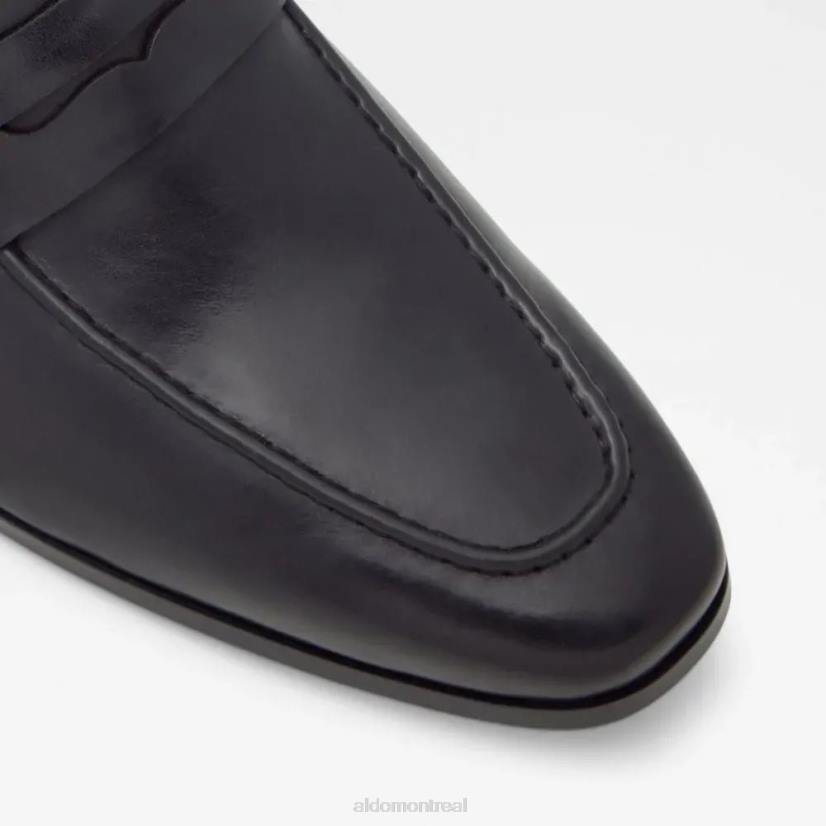 Aldo france chaussures homme VD8R5553 Aldo kooperflex mocassins à enfiler pour hommes chaussures habillées mode ouvert-noir