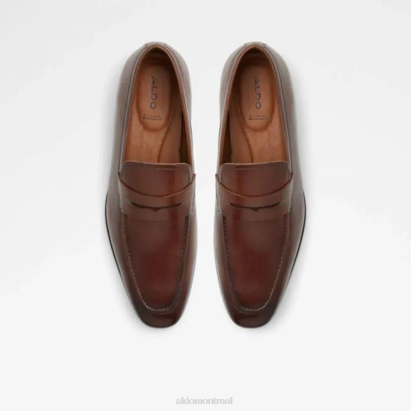 Aldo france sac VD8R5552 Aldo kooperflex mocassins à enfiler pour hommes, chaussures habillées, mode cognac