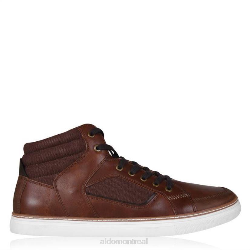 Aldo footwear sale VD8R11690 Aldo cognac hiaille baskets montantes mode homme