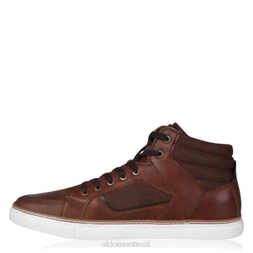Aldo footwear sale VD8R11690 Aldo cognac hiaille baskets montantes mode homme