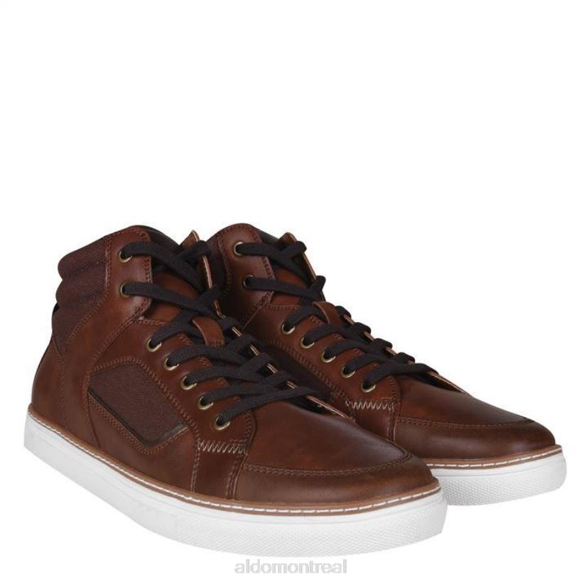 Aldo footwear sale VD8R11690 Aldo cognac hiaille baskets montantes mode homme