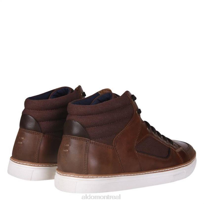 Aldo footwear sale VD8R11690 Aldo cognac hiaille baskets montantes mode homme