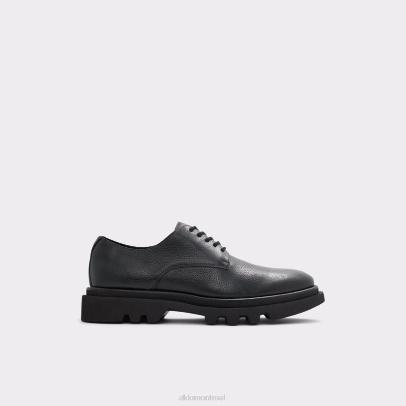 Aldo footwear sale VD8R4445 Aldo Mode cuir noir granuleux nouveauté sergei oxford chaussure semelle à crampons