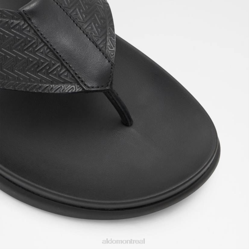 Aldo footwear VD8R1879 Aldo afuthien de mode en cuir noir gaufré