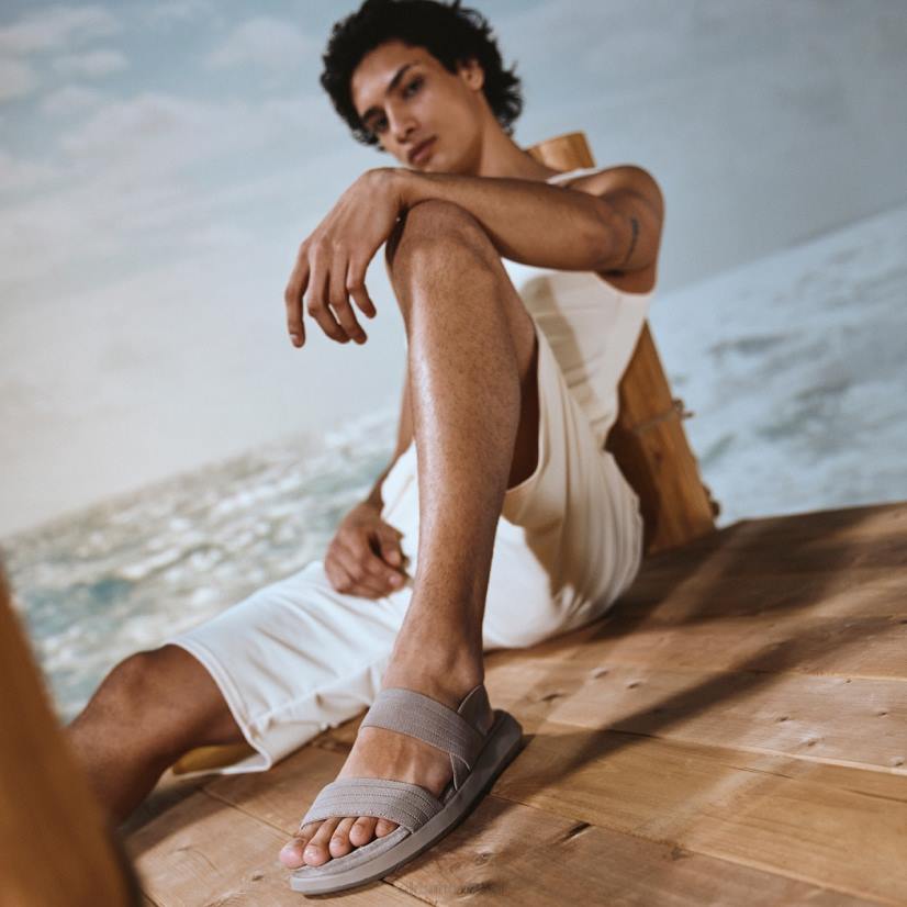 Aldo footwear sale VD8R11120 Aldo Sandale plate à la mode reposa marron avec bride arrière