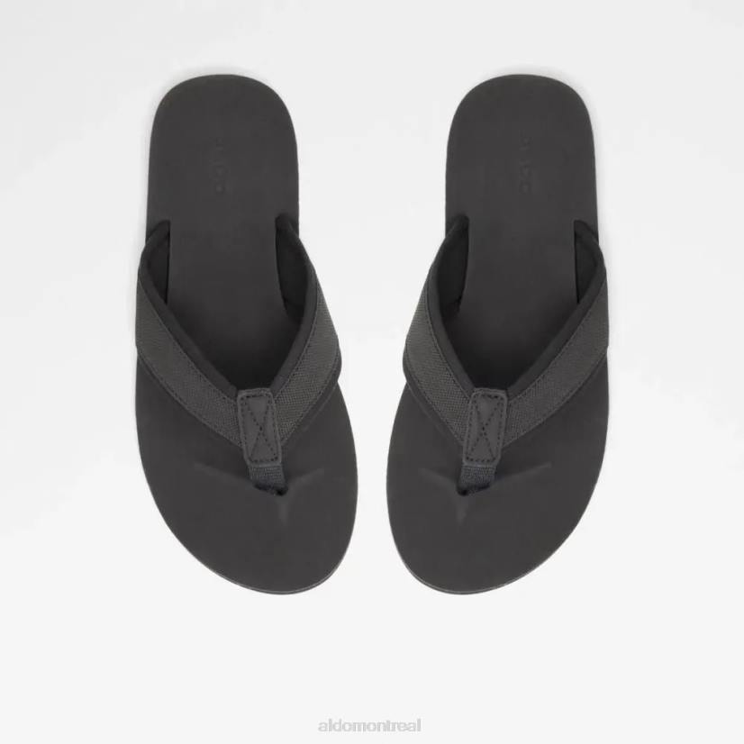 Aldo footwear sale VD8R5605 Aldo sandale plate à la mode pour hommes black orest