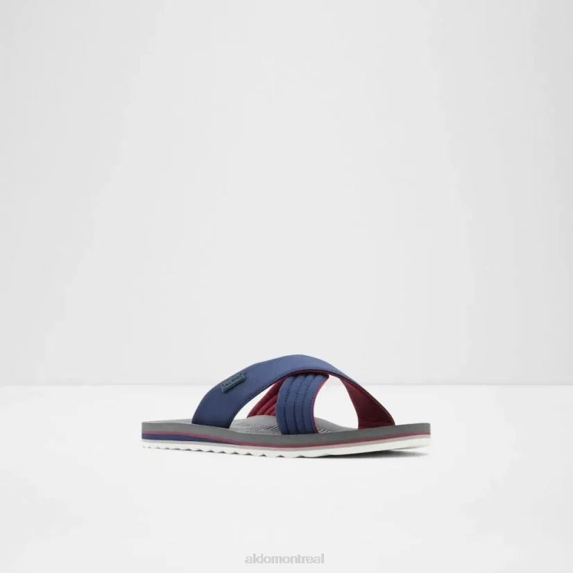 Aldo footwear sale VD8R5615 Aldo inderpaul sandales plates décontractées pour hommes mode marine