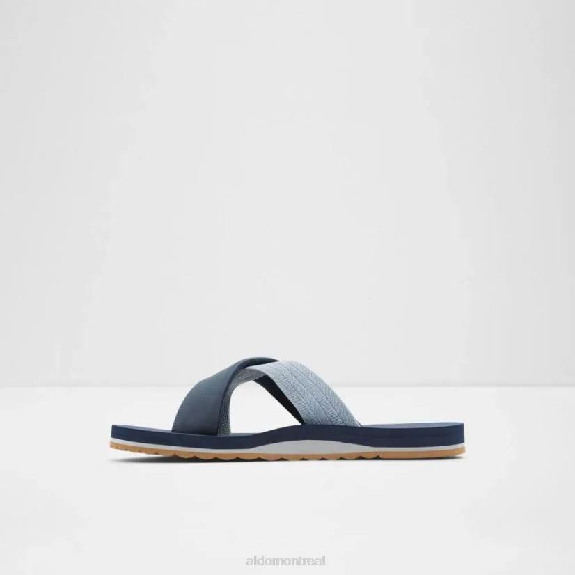 Aldo france VD8R6446 Aldo inderpaul sandale plate à glissière pour hommes mode marine