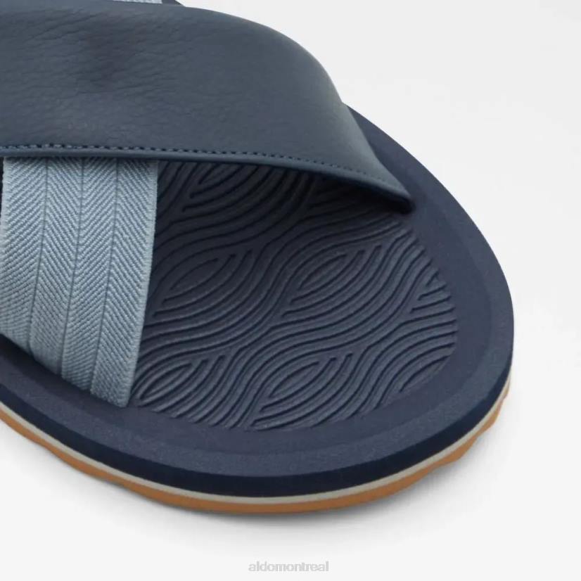 Aldo france VD8R6446 Aldo inderpaul sandale plate à glissière pour hommes mode marine