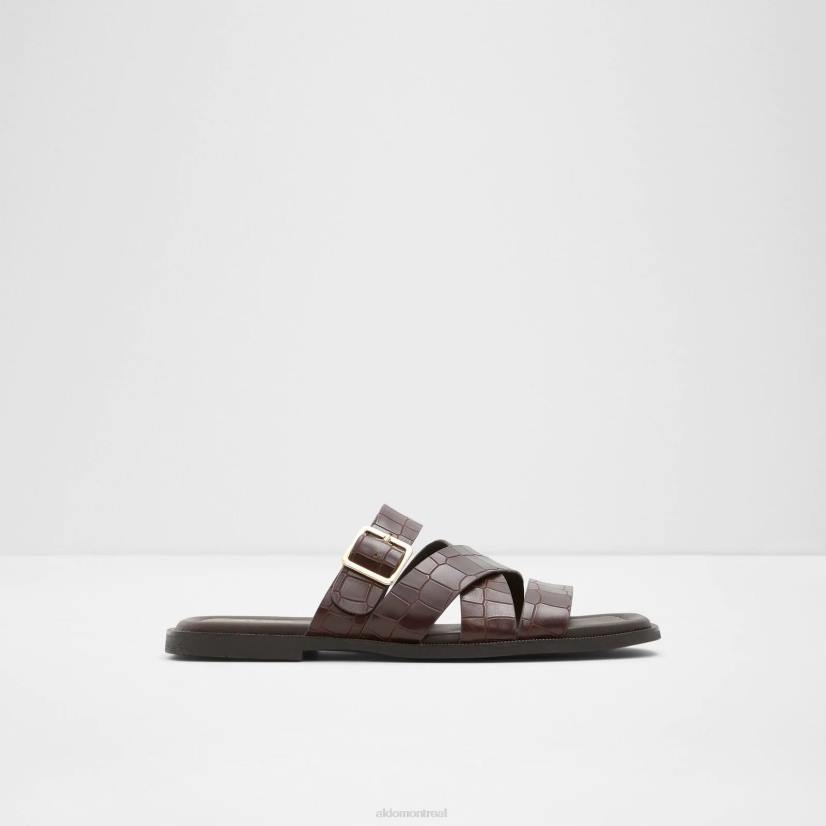 Aldo france chaussures homme VD8R3013 Aldo sandales plates marron Damdel mode