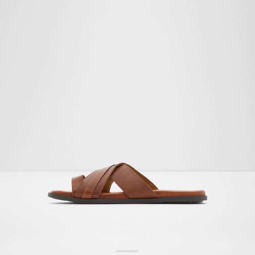 Aldo france chaussures homme VD8R3023 Aldo sandales plates Ellerwood marron à la mode