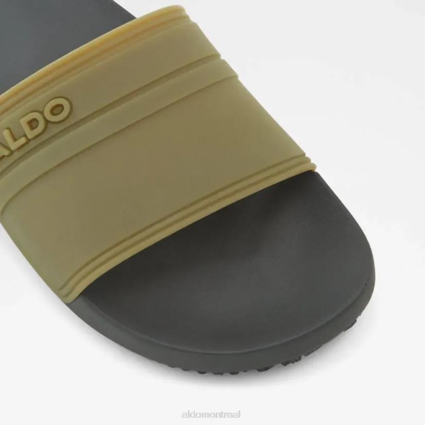 Aldo france chaussures homme VD8R5593 Aldo sandale à glissière pour hommes kaki fashion dinmore
