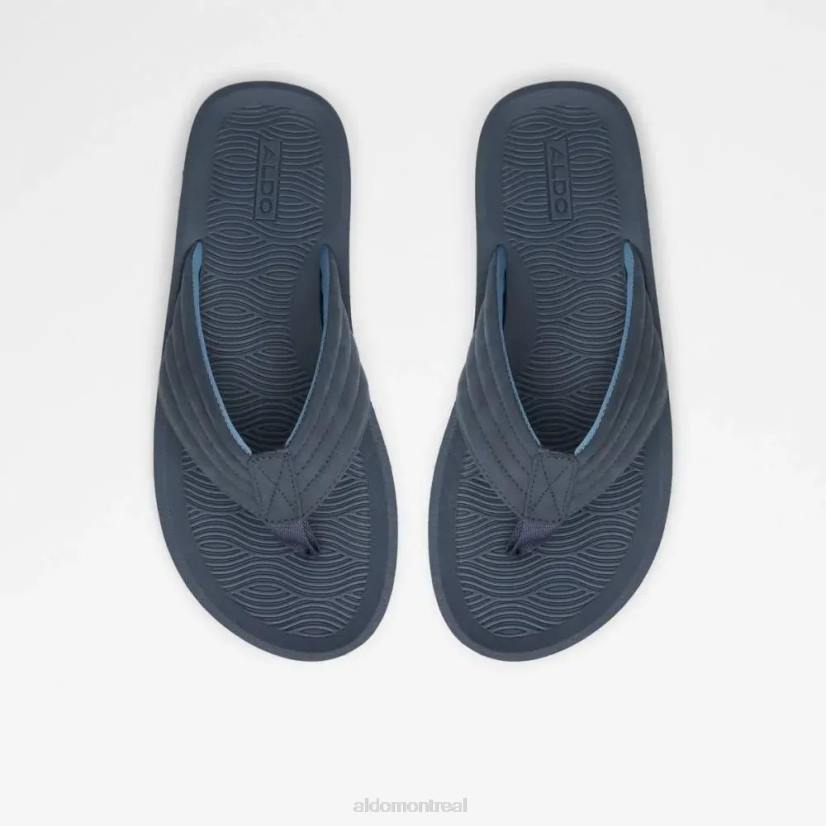 Aldo france chaussures homme VD8R5608 Aldo proicien sandale tong plate homme marine mode