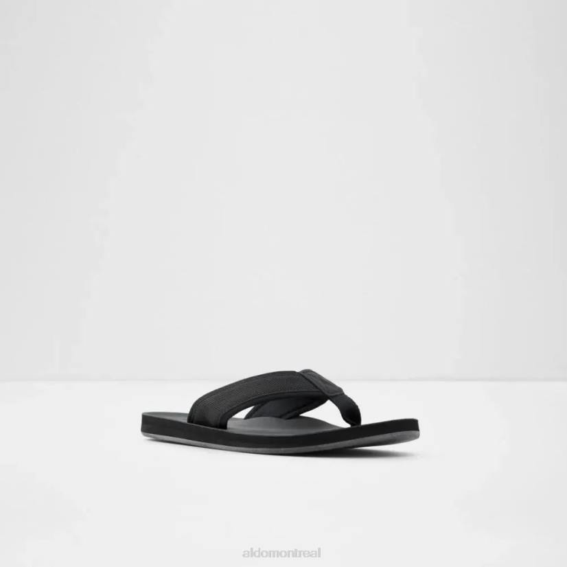 Aldo france chaussures homme VD8R6453 Aldo sandale tong à enfiler pour hommes orest noir mode