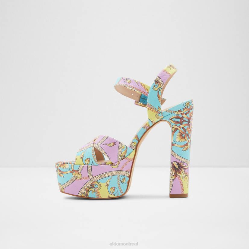 Aldo footwear sale VD8R6515 Aldo fashion camelia sandales à talons multicolore