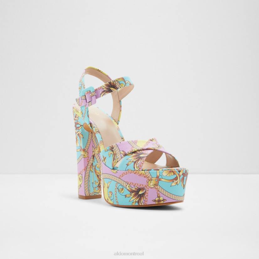 Aldo footwear sale VD8R6515 Aldo fashion camelia sandales à talons multicolore