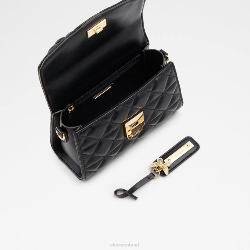 Aldo france sac VD8R6592 Aldo sac à poignée supérieure à rubans de mode noirs